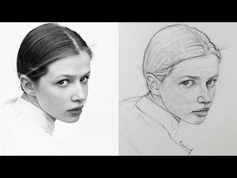 Видео: Овладейте искусством портретного рисунка с помощью секретов техники Лумис