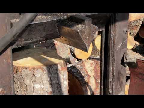 Видео: Работа на ДРОВОКОЛЕ от 1-го лица. Самый Быстрый дровокол Дракон.