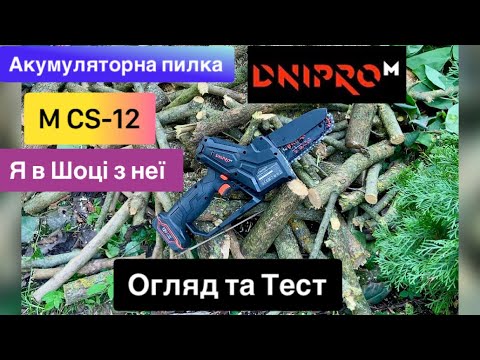 Видео: Акумуляторна ланцюгова пила Dnipro-M CS-12 я в шоці з неї Огляд та Тест