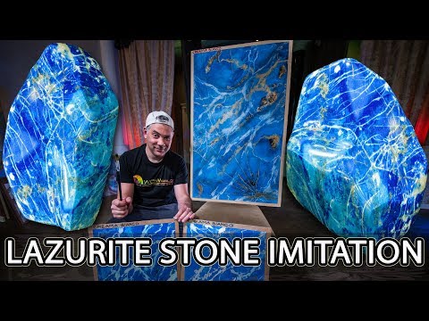 Видео: Венецианская Штукатурка | How To Create Lazurite Stone | Wowcolor Creama Bianco Stucco Veneziano