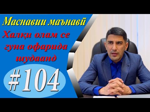 Видео: МАСНАВИИ МАЪНАВӢ: Махлуқоти Офаридгор ба 3 гурӯҳ тақсим мешаванд/مثنوی معنوی - Одинамуҳаммад Одинаев