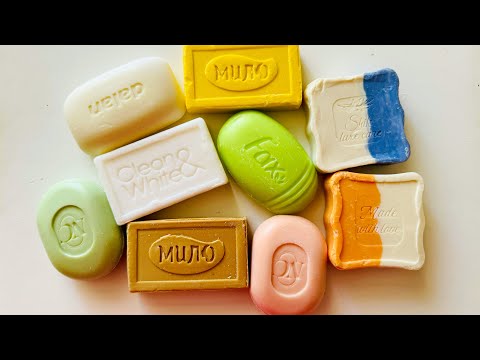 Видео: ASMR Soap catting/ Soap carving/ Резка мыла/ Asmr soap