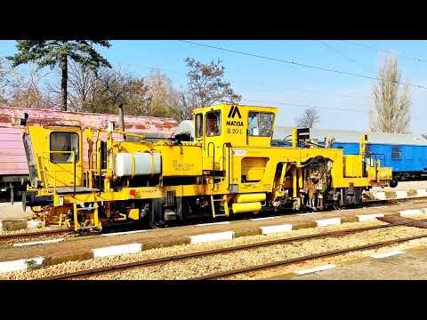 Видео: Подбивна машина Matisa B 20 L (Swiss made tamping machine, since November 1989, no 822)