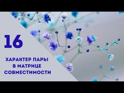 Видео: Совместимость.16 энергия в характере пары.Матрица судьбы.