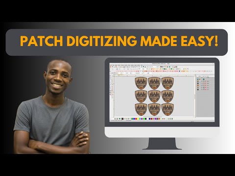 Видео: Как оцифровать логотип для вышивки в Wilcom | Пошаговое руководство по оцифровке
