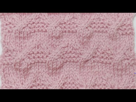Видео: Узор спицами для наволочки на подушку и не только.
