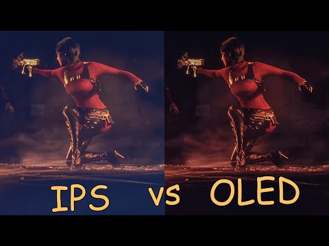 Видео: IPS vs OLED в SDR и HDR. Asus XG27AQDMG 90% vs 100% яркости в HDR.