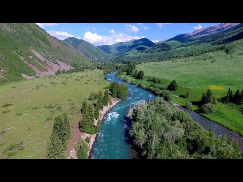 Видео: Природа Казахстана с высоты птичьего полета   Nature of Kazakhstan the most beautiful places