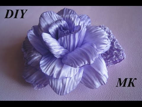 Видео: Роза с гофрированными лепестками МК.DIY