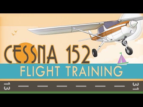Видео: Летная подготовка Cessna 152 (запуск, взлет, посадка, схема движения)