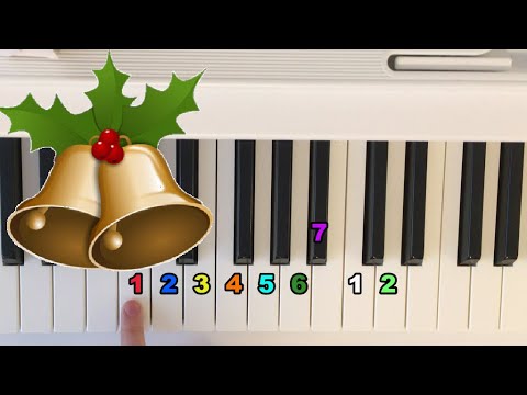 Видео: Как играть🔔Jingle bells на пианино🎄🎹