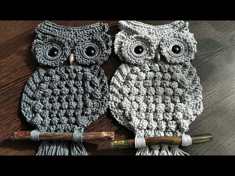 Видео: СОВА крючком. Подробный мастер - класс. / OWL crocheted. Detailed master class.