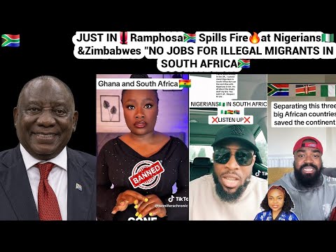 Видео: Только что‼️Рампоса🇿🇦 обрушился🔥на нигерийцев🇳🇬: «НЕТ РАБОТЫ ДЛЯ НЕЛЕГАЛЬНЫХ МИГРАНТОВ В ЮЖНОЙ АФ...
