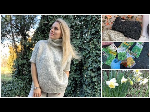 Видео: VlogTime || Готов свитер!! // Платье из твида // Немного сада/огорода))