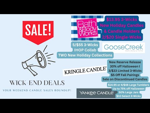 Видео: 🏷️ 🛍️ Скидки Wick-end: распродажа свечей в 10.23 и новинки | Bath & Body Works, Goose Creek и Kri...