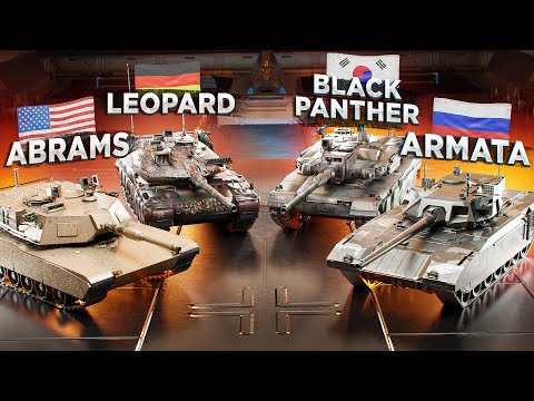 Видео: Сравнение Лучших Танков в Мире | Армата vs Abrams vs Leopard vs Black Panther