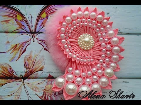 Видео: Ракушки из лент разной ширины/МК Канзаши Alena Shavtr