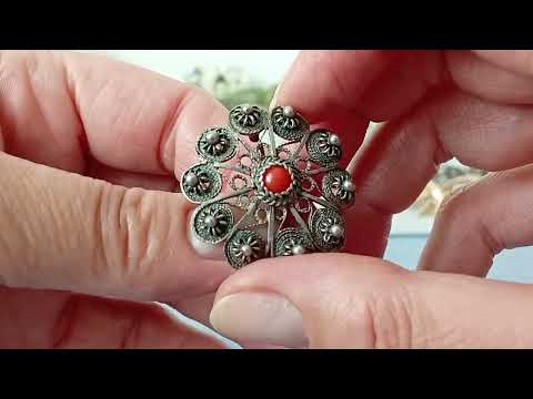 Видео: 3.Вінтажні прикраси, чеський гранат, срібло #брошка #bohemiangarnet #блошиныйрынок 
