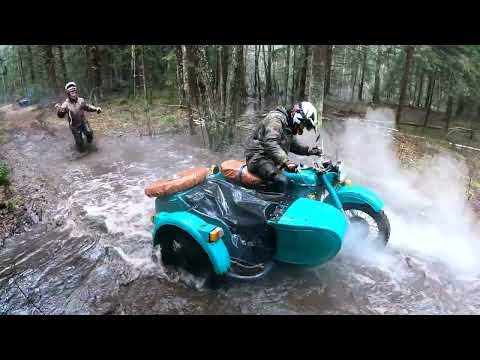 Видео: Мощный off-road выезд на Днепрах и Уралах!  Весна 2024