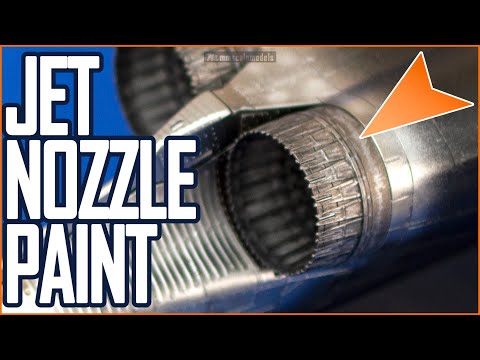 Видео: Как покрасить выхлопное сопло реактивного двигателя — пошаговое руководство по масштабной модели