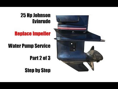 Видео: Замена крыльчатки водяного насоса Johnson Evinrude мощностью 25 л.с. (1985–2005 гг.) — часть 2 из 3