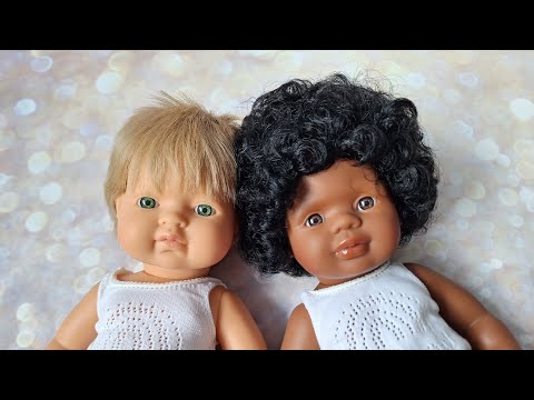 Видео: Пупсы Miniland 38 см. На обзоре 11 штук.