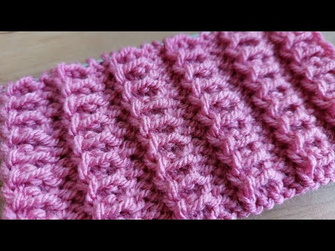 Видео: Красивый👍 рельефный узор спицами для детской шапочки , кофточки, свитера. 
