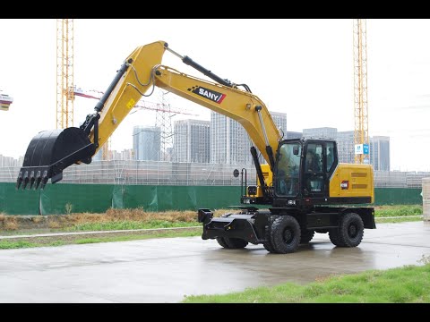 Видео: SY215W: ВИДЕООБЗОР НОВОЙ МОДЕЛИ ЭКСКАВАТОРА SANY