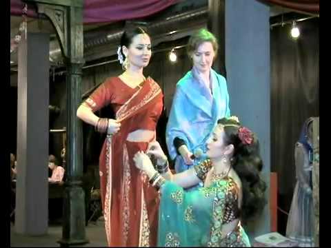 Видео: Как надеть сари. Дизайн-ателье "Саргам"