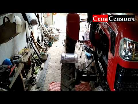 Видео: Схождение колес на минитракторе, трактор тянет в сторону, как выставить схождения колес трактора ?
