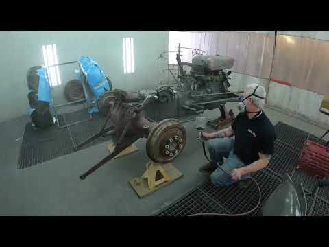 Видео: Покраска моего дизельного двигателя Massey Ferguson 35