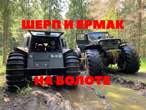 Видео: Шерп и Ермак решили прокатиться вместе на одном болоте!