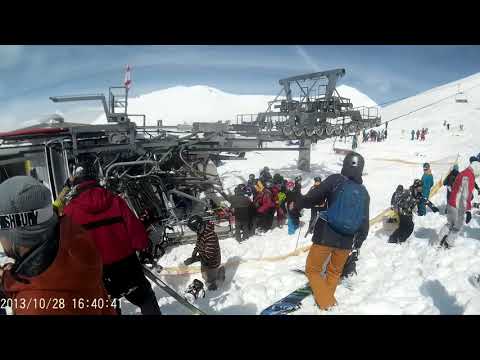 Видео: Жесть на Гудаури, сломаный подьемни калечит людей