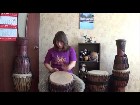 Видео: Уроки по джембе, №3. Необычные удары на джембе.