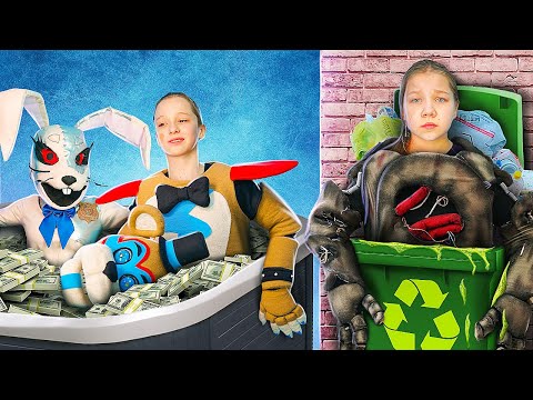 Видео: БОГАТЫЙ АНИМАТРОНИК ФНАФ vs БЕДНЫЙ Аниматроник ФНАФ 9! У КСЮШИ СТАРАЯ МОДЕЛЬ АВАТАРА в ШКОЛЕ ФНАФ!