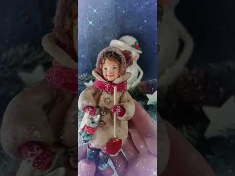 Видео: Ватная игрушка на 🌲 ❄️