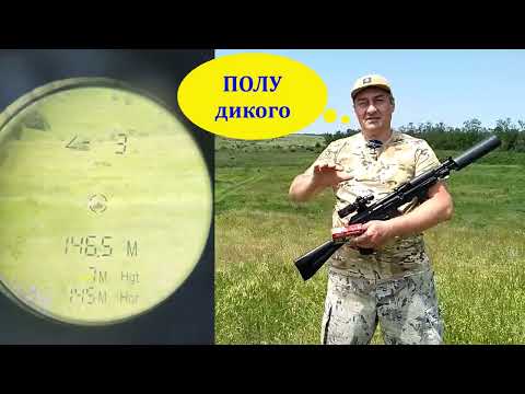 Видео: Почти охота на кабана! / Сайга-МК  7.62х39 - БПЗ Subsonic SP 13.2гр - дистанция 150м - ДТК Спираль