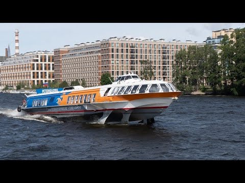 Видео: На теплоходе "Метеор" из Санкт-Петербурга в Петергоф! Обзор.