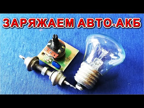 Видео: Зарядное устройство для аккумулятора Автомобиля на тиристоре с регулятором /Компанец Д А/