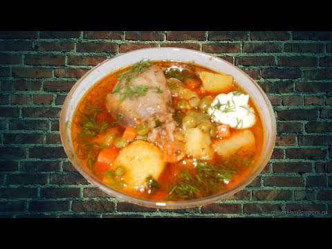 Видео: Тушёная картошка с мясом и ЗЕЛЁНЫМ ГОРОШКОМ!