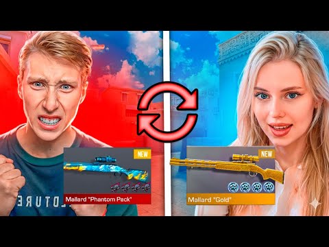 Видео: ДУЭЛЬ ОБМЕН ХЕЛЛУИН СКИНАМИ НА БАТЛ ПАСС ПРОТИВ ДЕВОЧКИ СТАНДОФФ 2