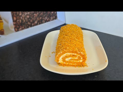 Видео: Морковный рулет, очень вкусно и просто/ Carrot roll