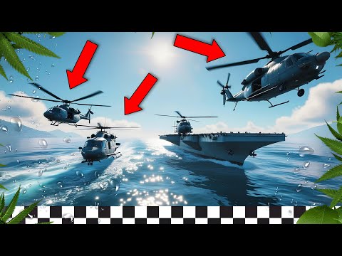 Видео: ТРИ ВЕРТОЛЁТА, ОДНА ЦЕЛЬ: АВИАНОСЕЦ! ЧТО БЫЛО, ЕСЛИ УСТРОИТЬ F1 НА ВЕРТОЛЁТАХ?