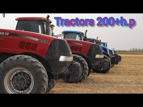 Видео: Работа трактора 200+ л.с | Magnum 255 | Puma 210 | NH T7060 | High horsepower tractors 200+