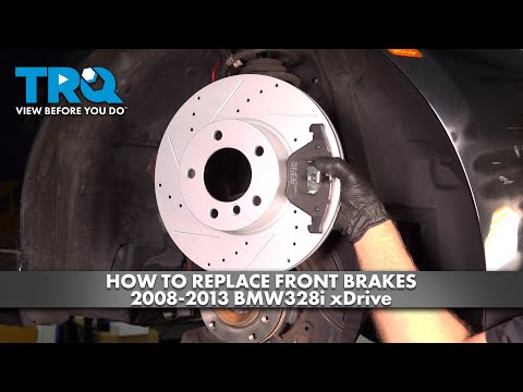 Видео: Как заменить передние тормоза на BMW 328i xDrive 2009-2013 годов