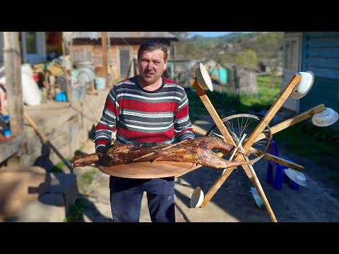 Видео: Козленок на вертеле