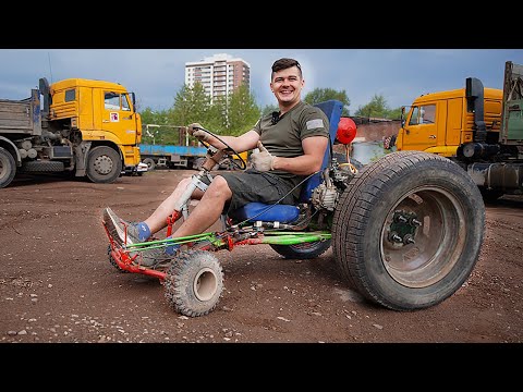 Видео: Поставили гигантские колеса на маленький Багги! Испытали его на бездорожье!