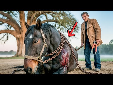 Видео: Бедный фермер нашёл ОГРОМНУЮ лошадь, прикованную к дереву.Он прочитал записку — и всё изменилось! 🐎😱