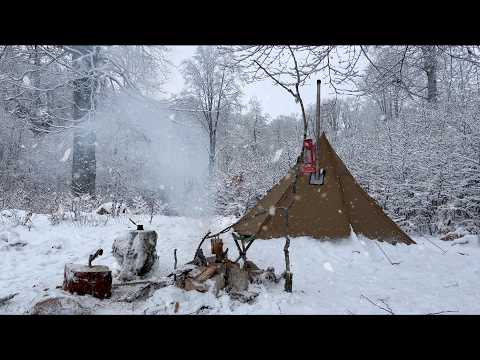Видео: Испытание экстремального зимнего кемпинга. 2 дня в снегу