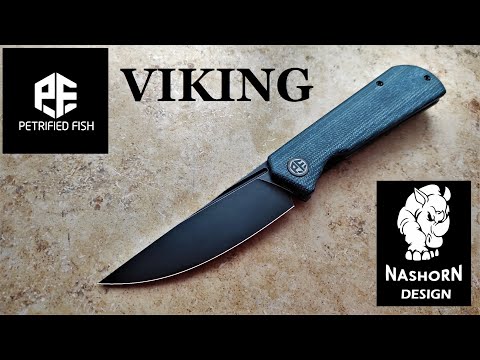 Видео: ✔ Petrified Fish VIKING НОВЫЙ НОЖ по моему дизайну! NasHorn Design